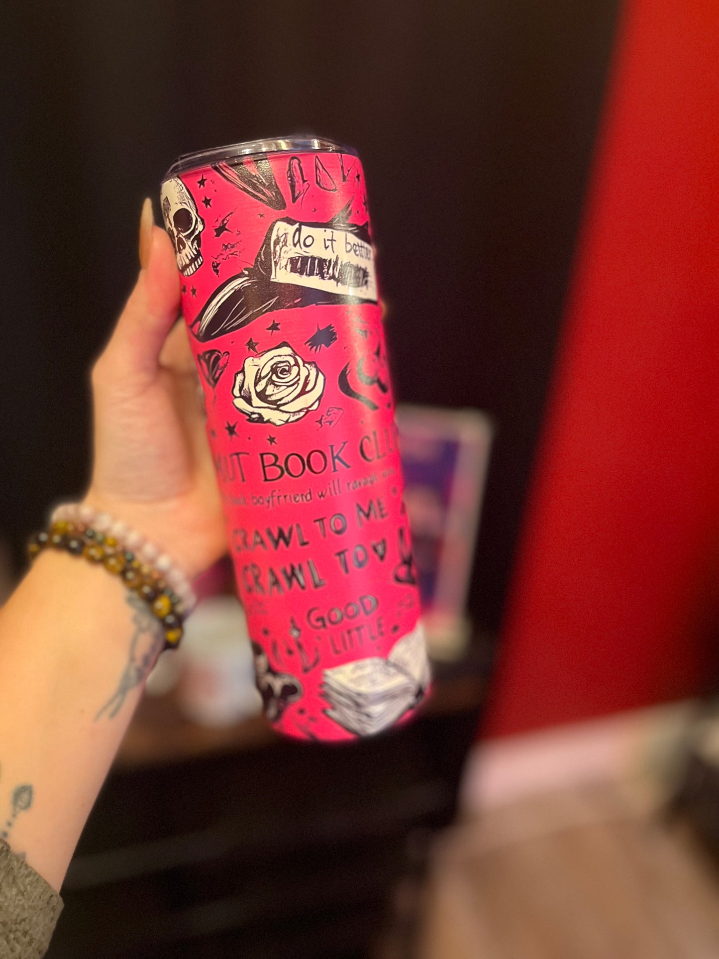 Pink Smut Book Club Tumbler