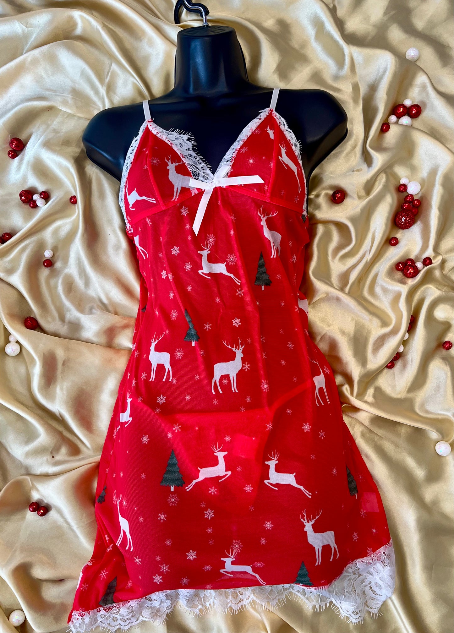 Red & White Christmas Lingerie