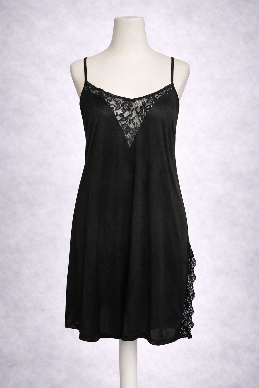 Black Lace Slip Lingerie