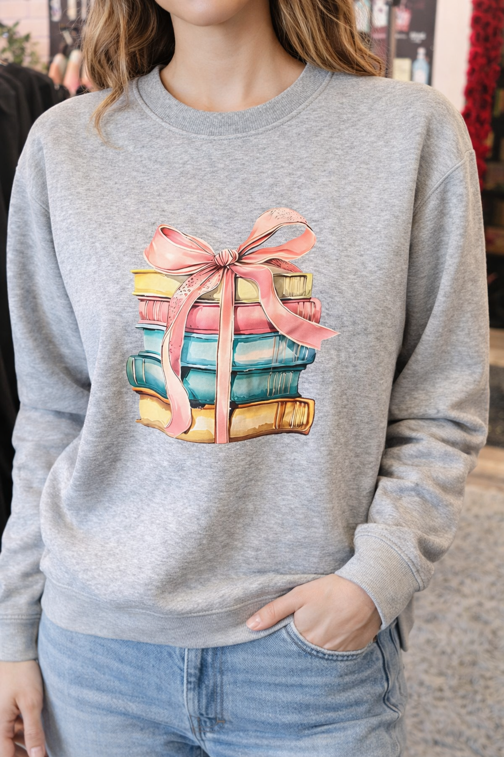 Book Stack Sweatshirt
