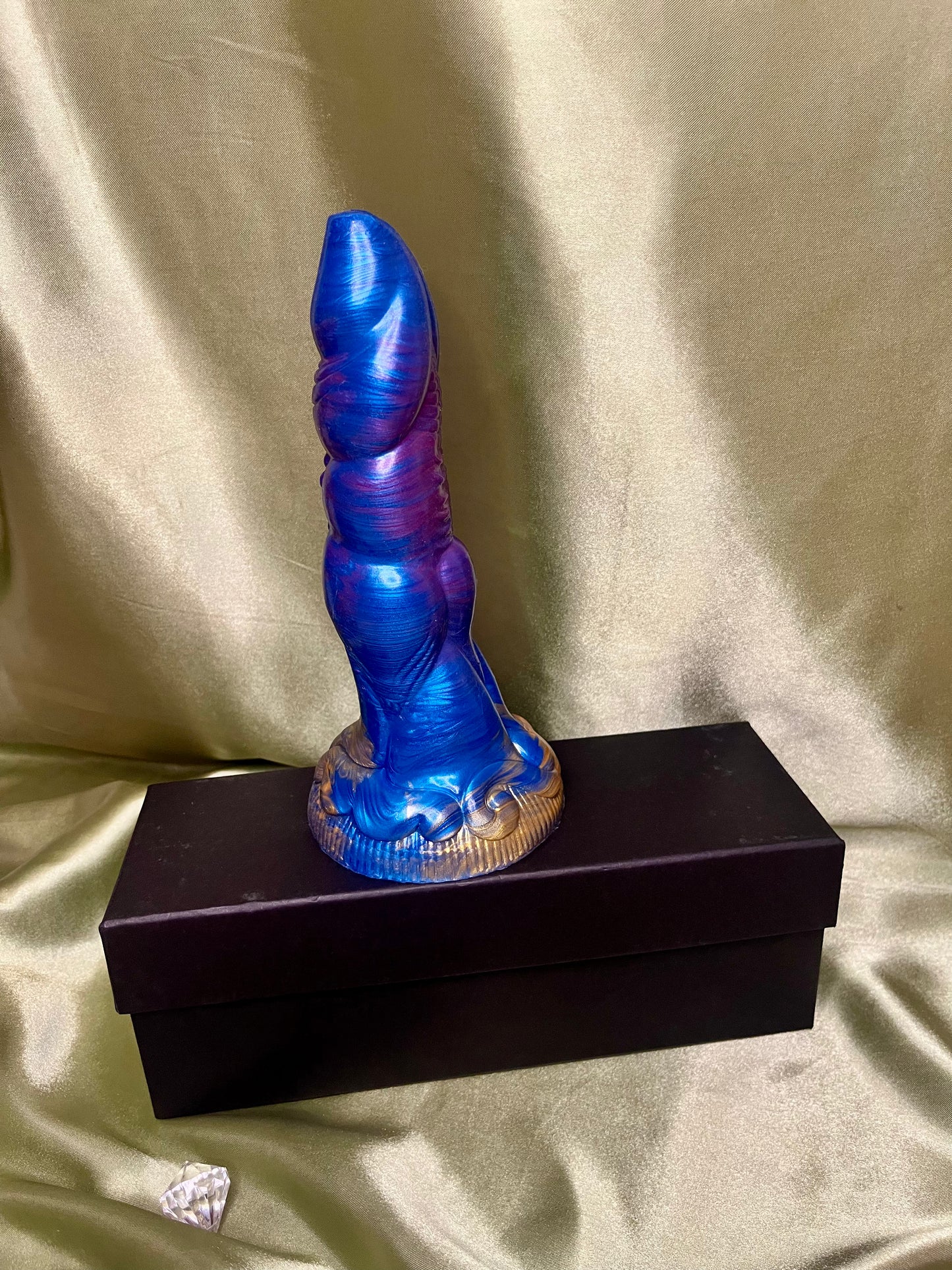 Blue & Gold Alien Dildo