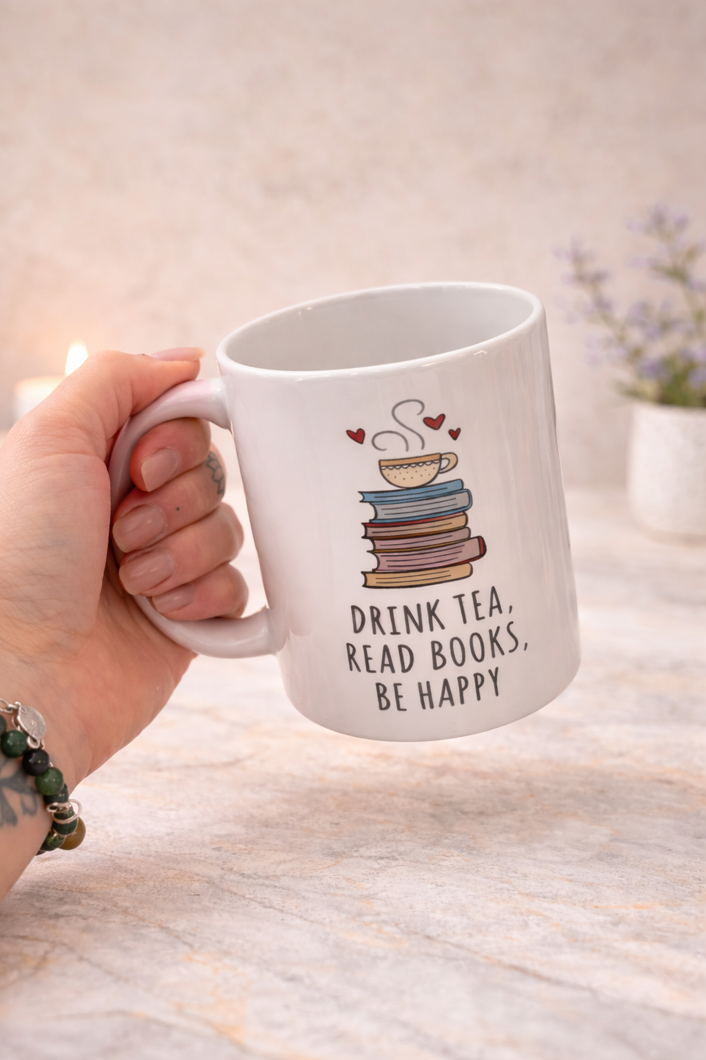 Drink Tea Read Books Mug