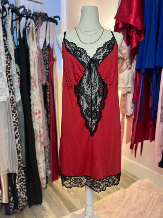 Red Lace Nightgown