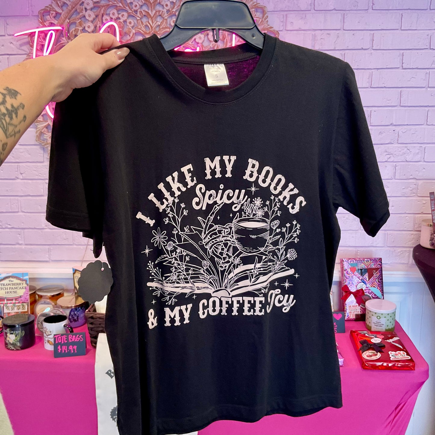 Books Spicy Coffee Icy T-Shirt