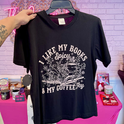 Books Spicy Coffee Icy T-Shirt