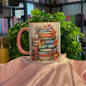 Pink Stack of Books Mug