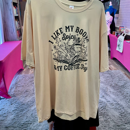 Books Spicy Coffee Icy T-Shirt