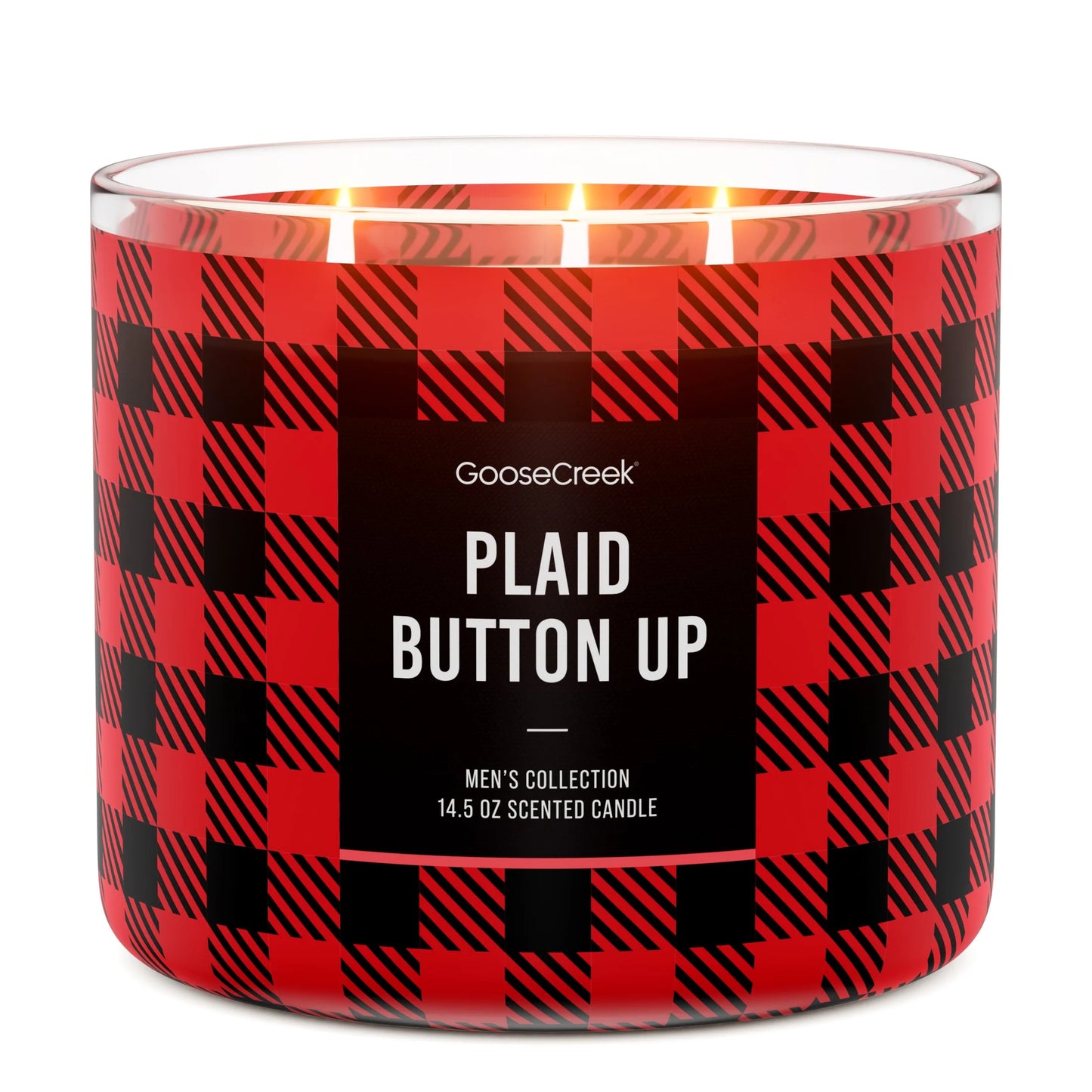 Plaid 3-Wick Candle