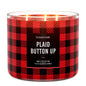Plaid 3-Wick Candle