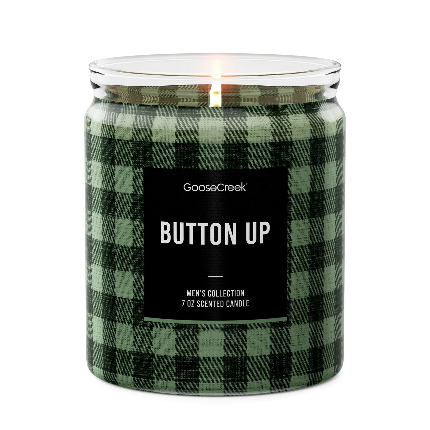 Button Up Single Wick Candle