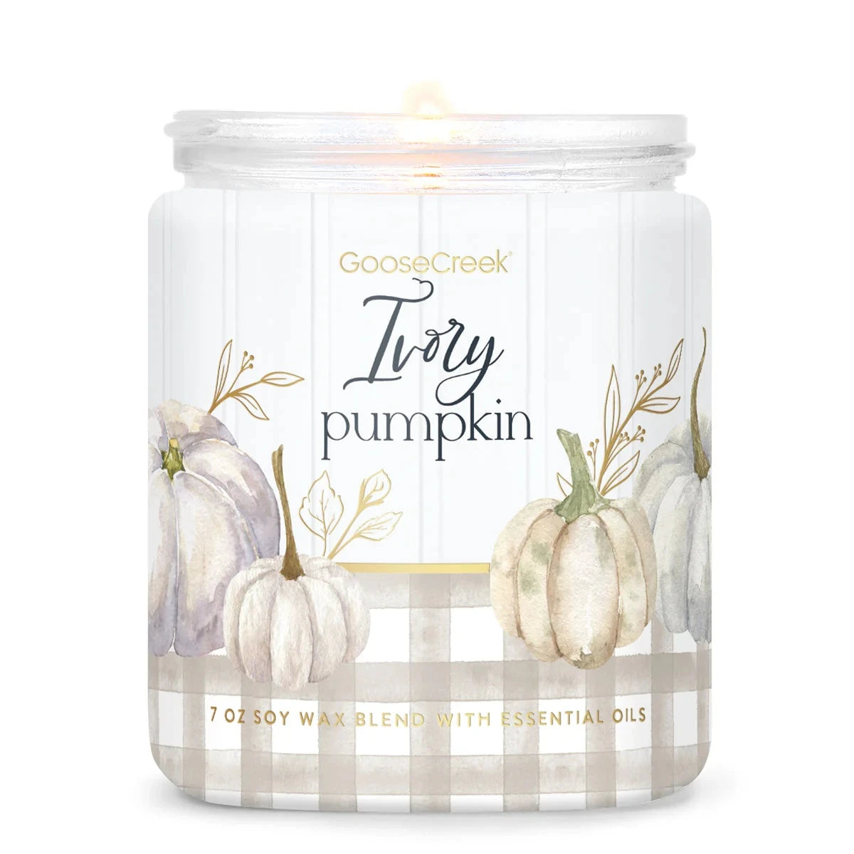 Ivory Pumpkin Single Wick Candle
