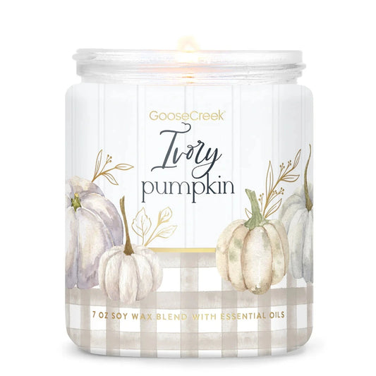 Ivory Pumpkin Single Wick Candle