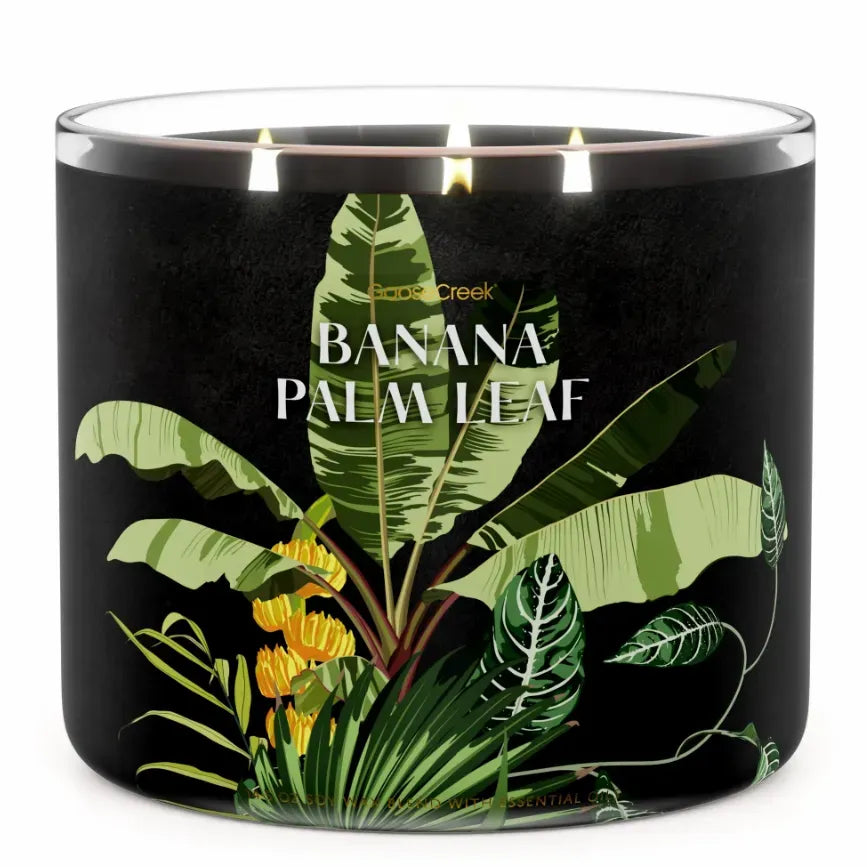 Banana Palm Leaf 3-Wick Candle