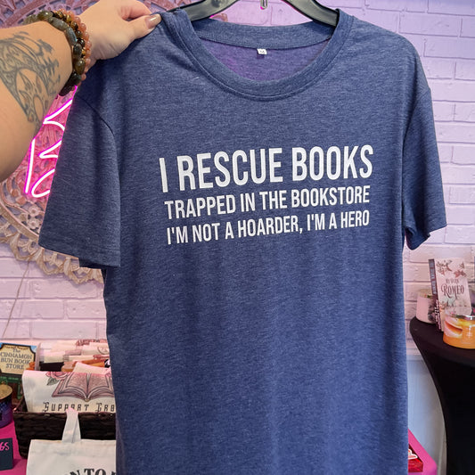 I Rescue Book T-Shirt