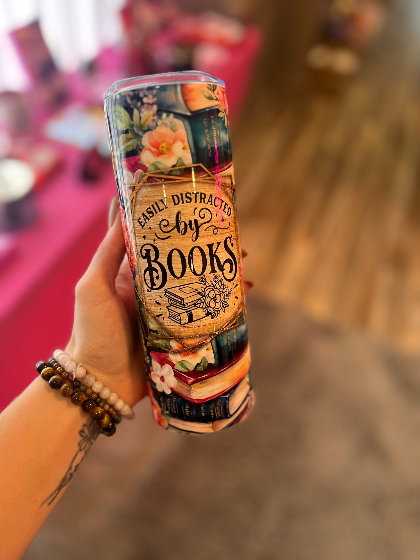 Easily Distracted By Books Tumbler