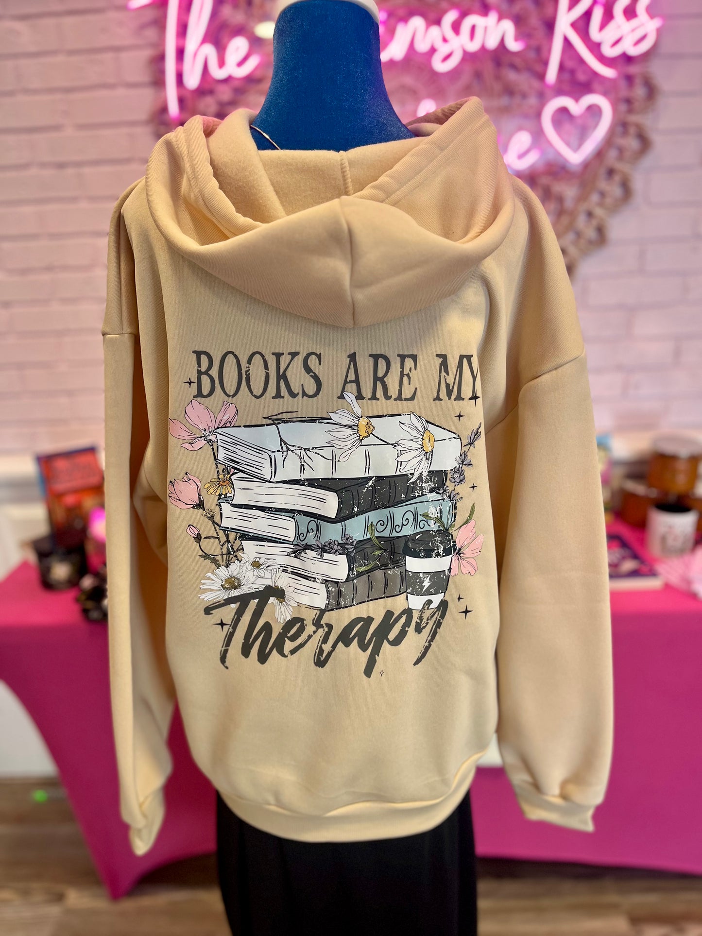 Books Are My Therapy Sweatshirt