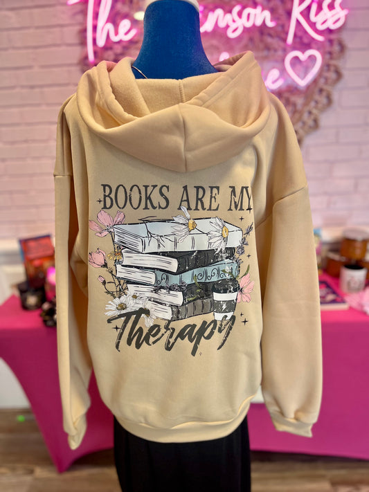 Books Are My Therapy Sweatshirt