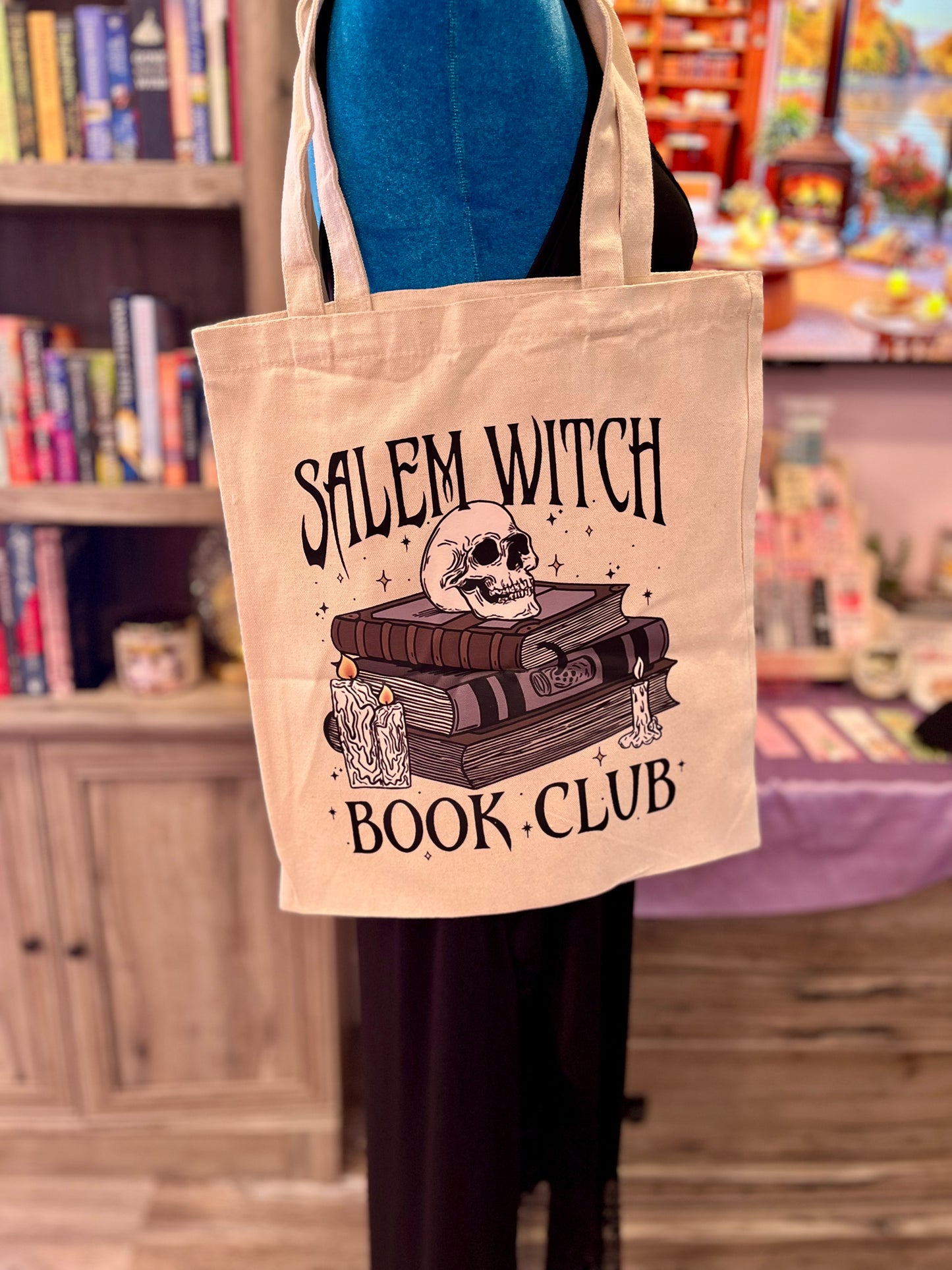 Salem Witch Book Club Tote Bag