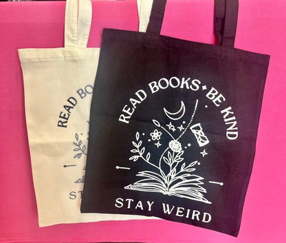 Read Books Be Kind Tote Bag