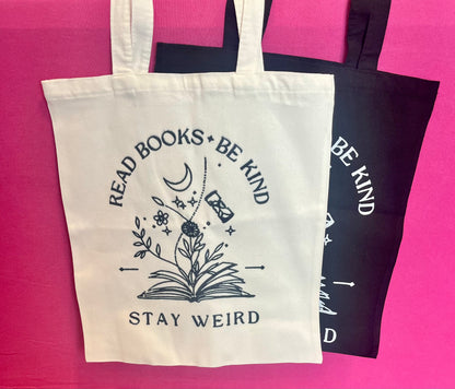 Read Books Be Kind Tote Bag