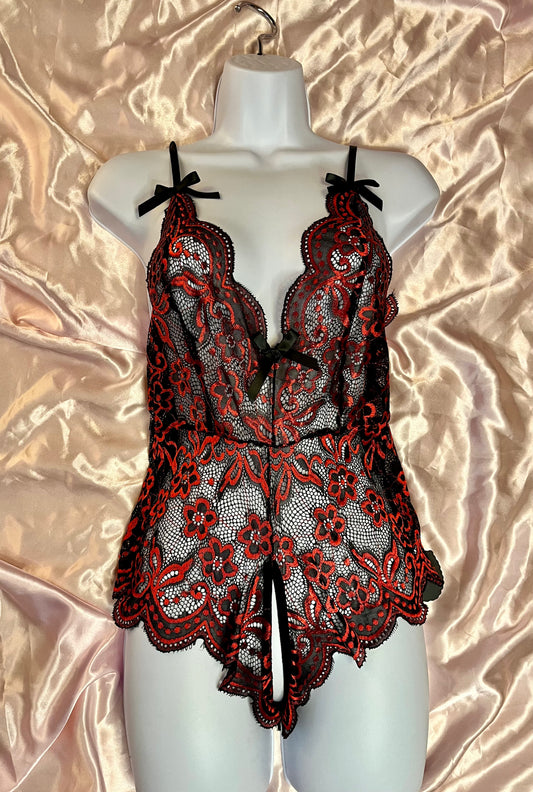Crimson Lace Lingerie
