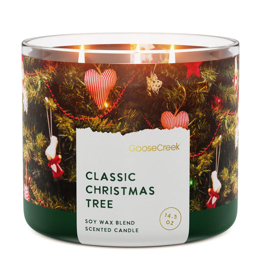 Classic Christmas Tree 3-Wick Candle