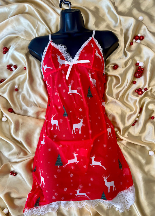 Red & White Christmas Lingerie