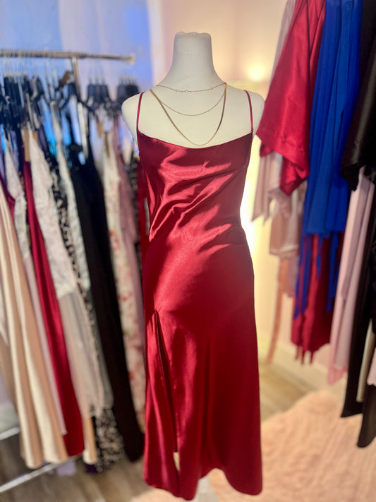 Crimson Satin Lingerie