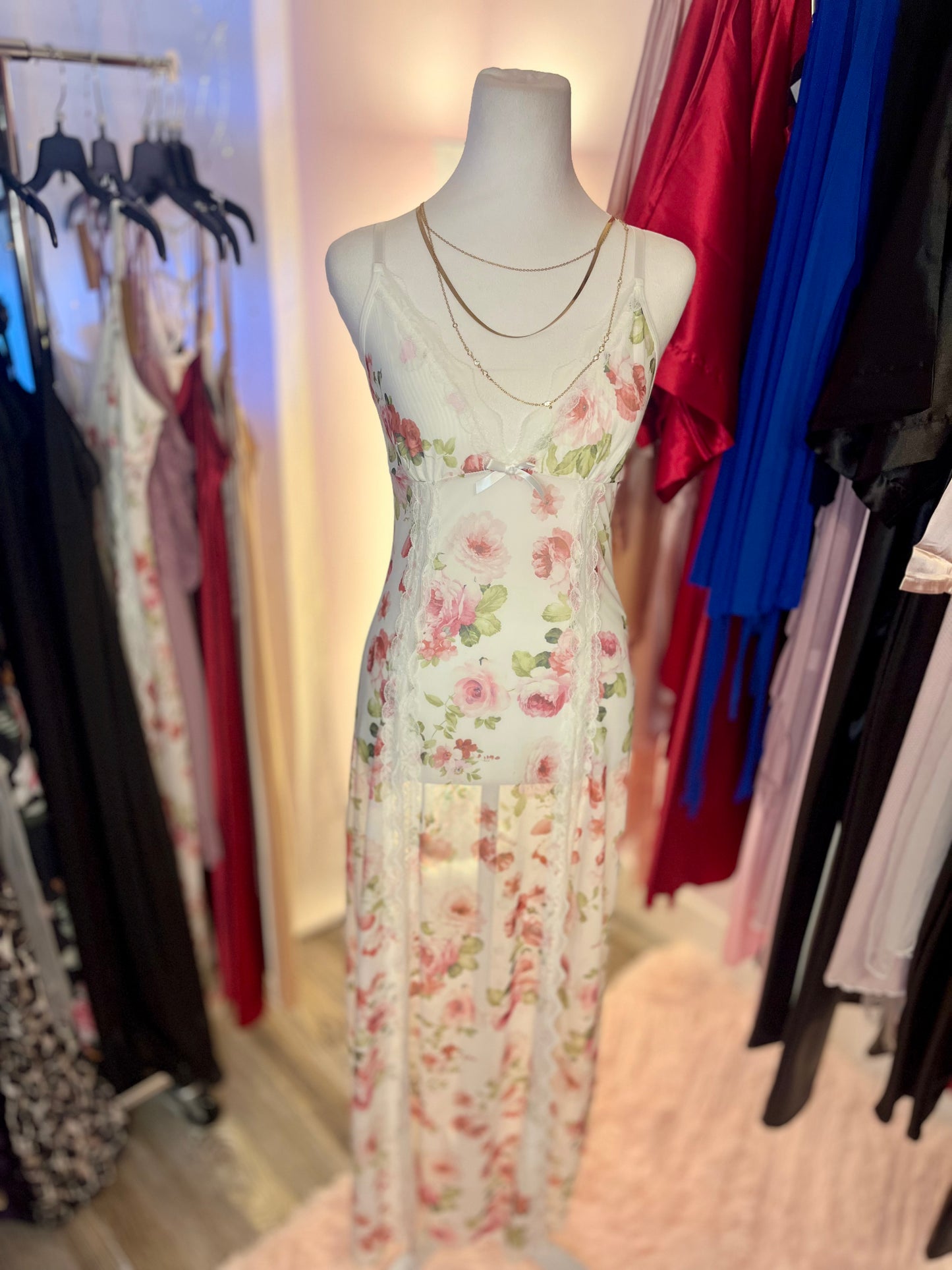 Whispering Petals White Lingerie