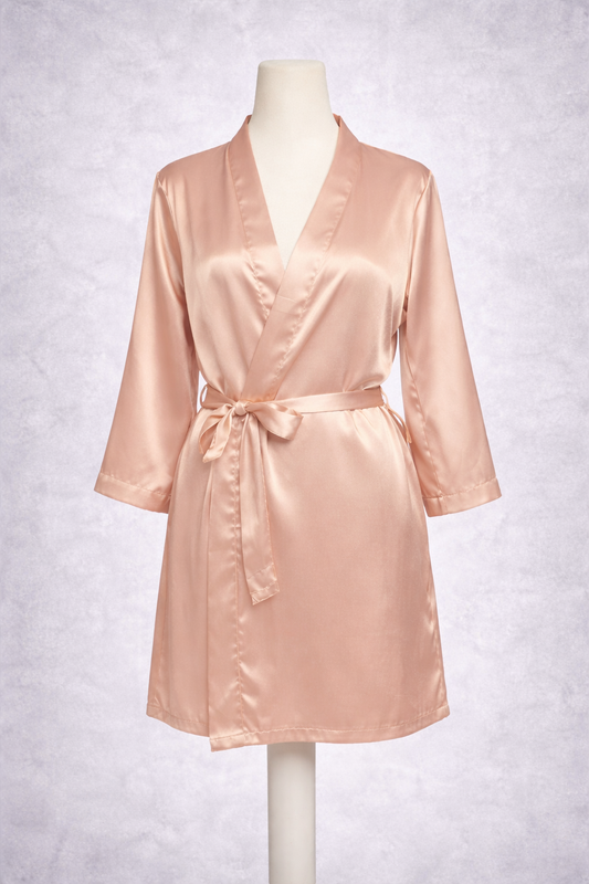 Pink Silk Robe