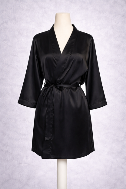 Black Silk Robe