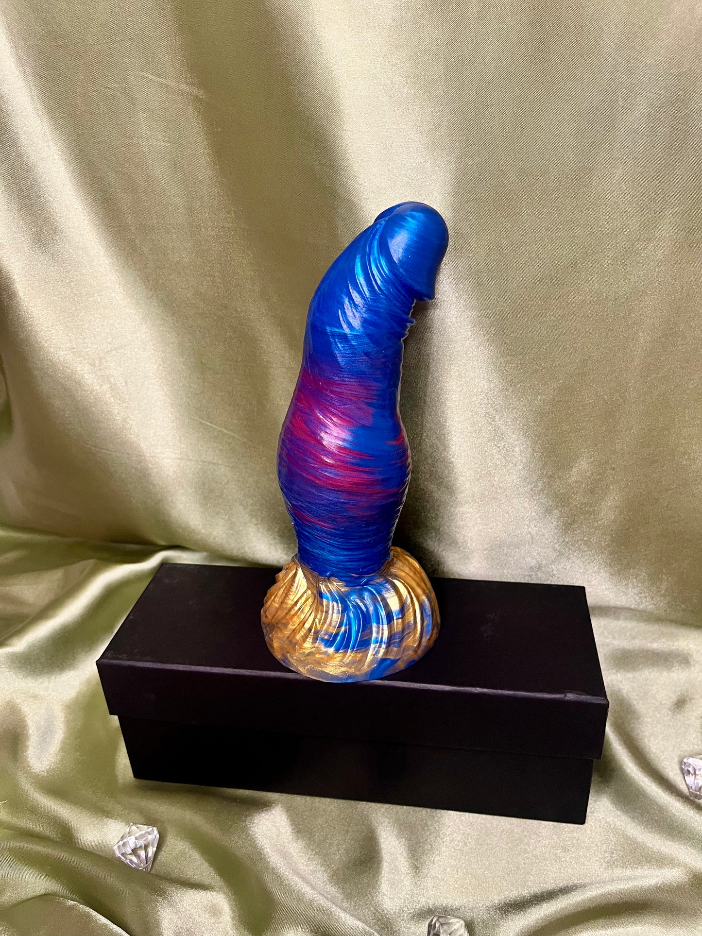 Blue & Gold Alien Dildo