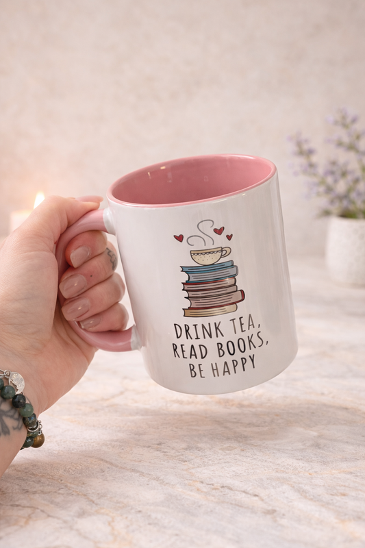 Drink Tea Read Books Mug