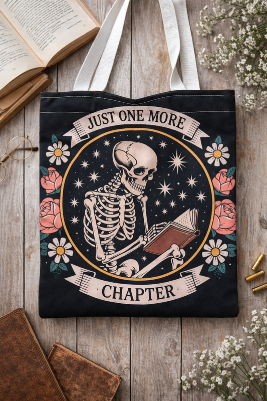 Just One More Chapter Tote Bag