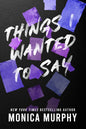 Things I Wanted to Say (Lancaster Prep, Book 1)